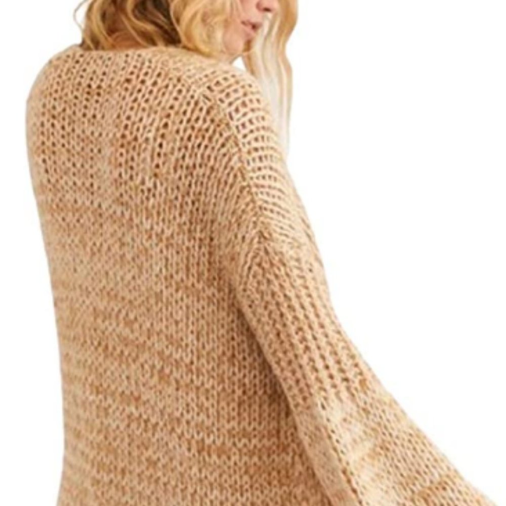 Free People Womens Bell Sleeves Drapey Cardigan - Picture 2 of 8